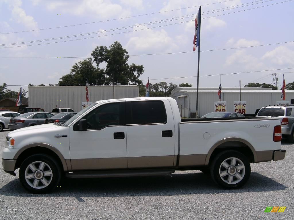 2006 F150 King Ranch SuperCrew 4x4 - Oxford White / Castano Brown Leather photo #6