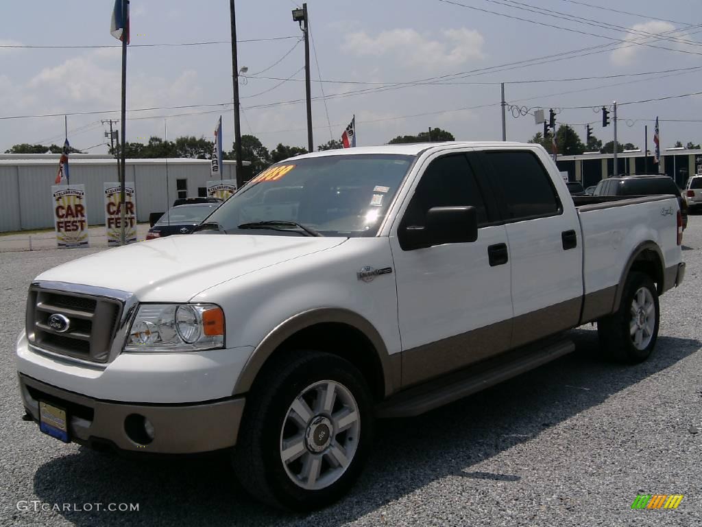 2006 F150 King Ranch SuperCrew 4x4 - Oxford White / Castano Brown Leather photo #7