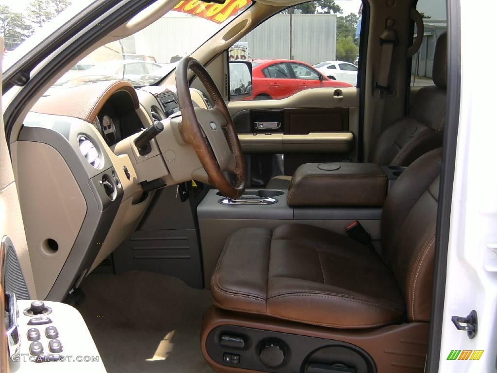 2006 F150 King Ranch SuperCrew 4x4 - Oxford White / Castano Brown Leather photo #9