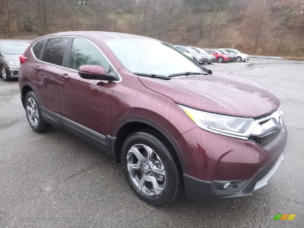 2018 CR-V EX AWD - Basque Red Pearl II / Gray photo #5