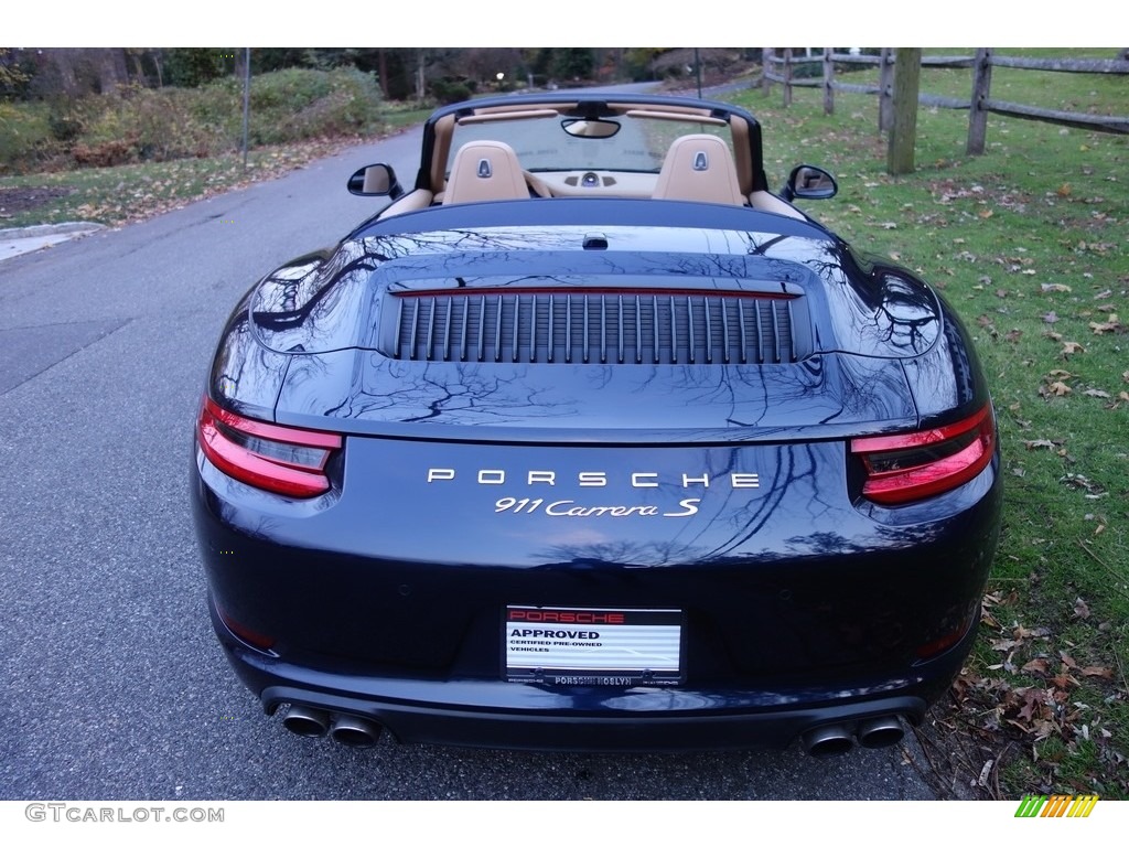 2017 911 Carrera S Cabriolet - Night Blue Metallic / Luxor Beige photo #5