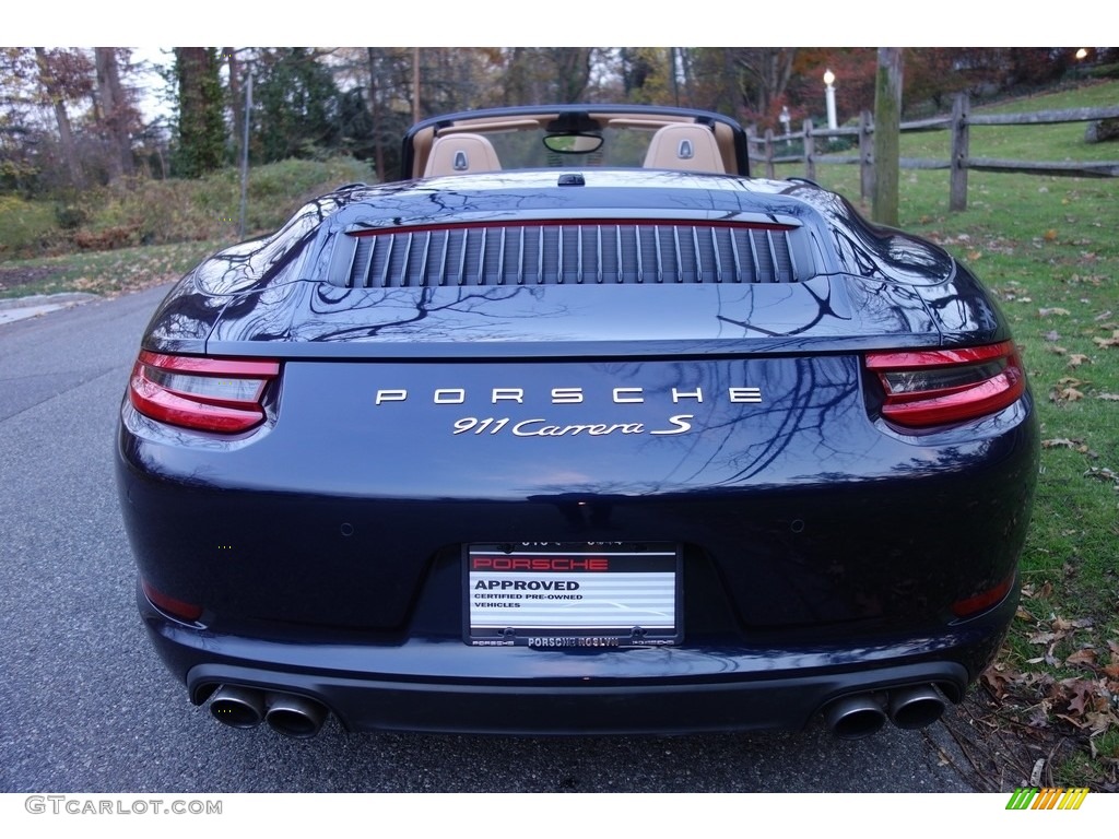 2017 911 Carrera S Cabriolet - Night Blue Metallic / Luxor Beige photo #6