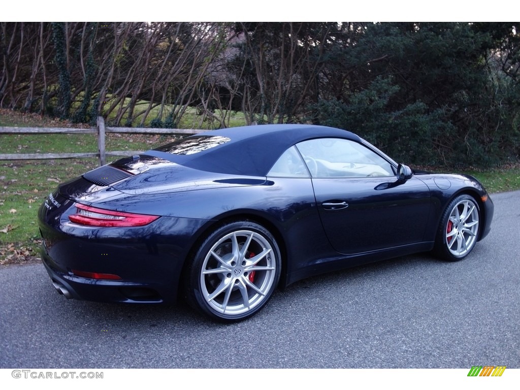 2017 911 Carrera S Cabriolet - Night Blue Metallic / Luxor Beige photo #7