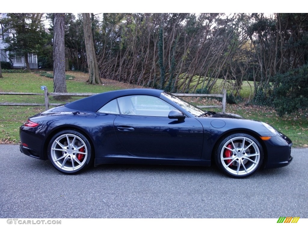 Night Blue Metallic 2017 Porsche 911 Carrera S Cabriolet Exterior Photo #130488119