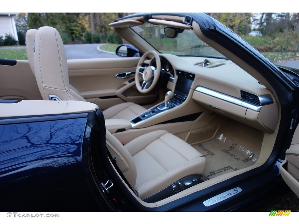 2017 911 Carrera S Cabriolet - Night Blue Metallic / Luxor Beige photo #14