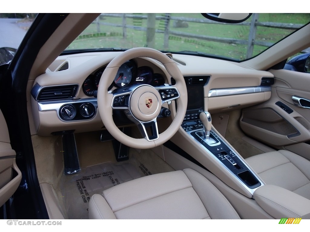 2017 911 Carrera S Cabriolet - Night Blue Metallic / Luxor Beige photo #19