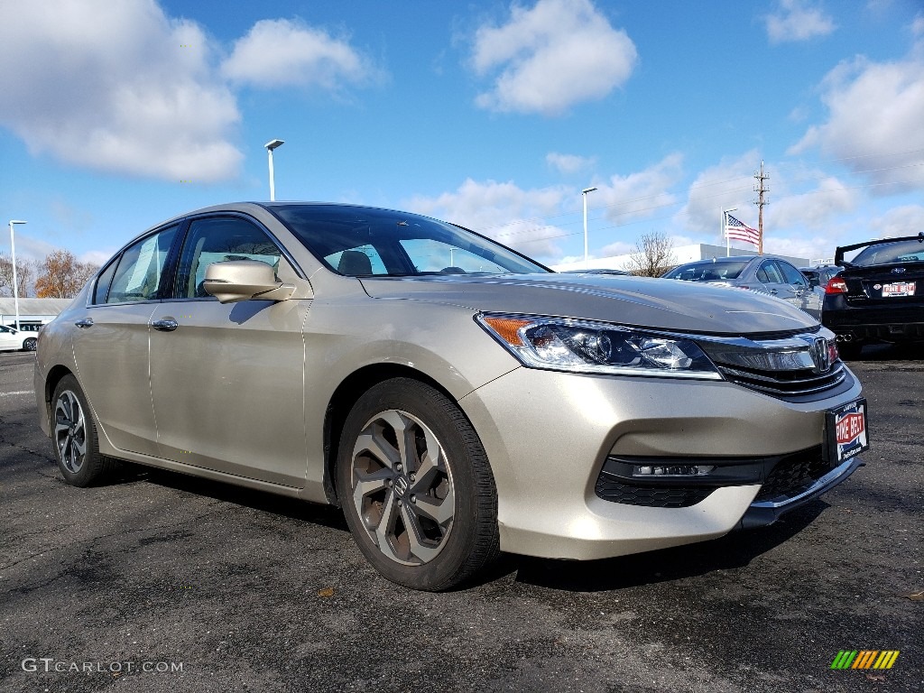 2017 Accord EX-L V6 Sedan - Champagne Frost Pearl / Ivory photo #1