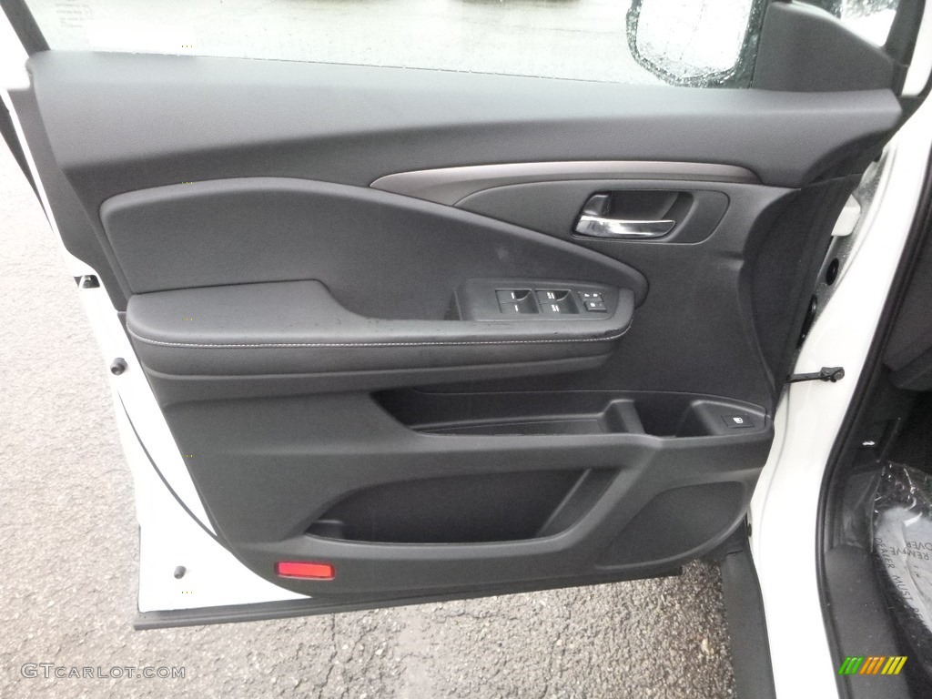 2019 Honda Ridgeline RTL-T AWD Black Door Panel Photo #130488926