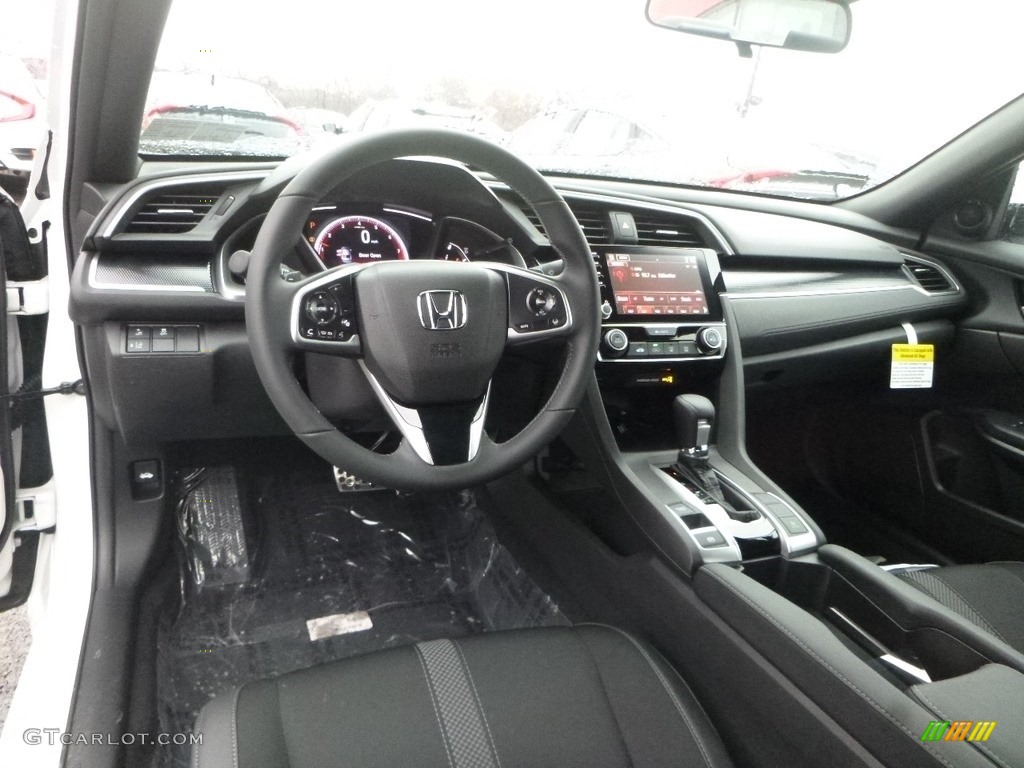 Black Interior 2019 Honda Civic Sport Sedan Photo #130489304