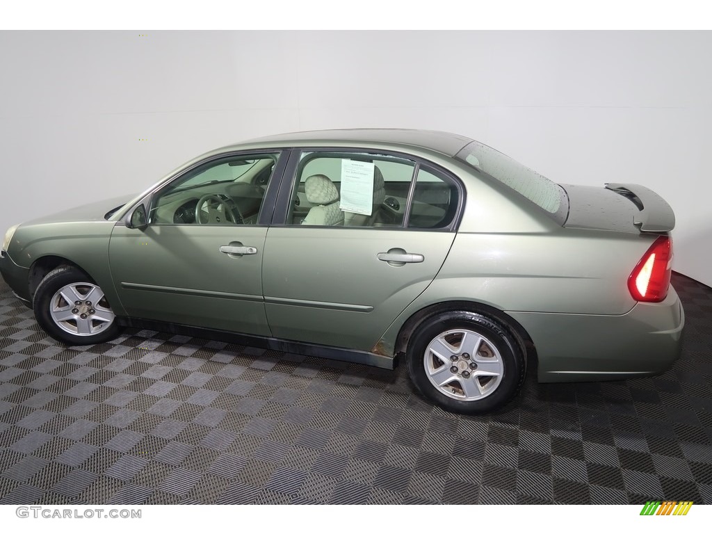 2004 Malibu LS V6 Sedan - Silver Green Metallic / Neutral photo #8