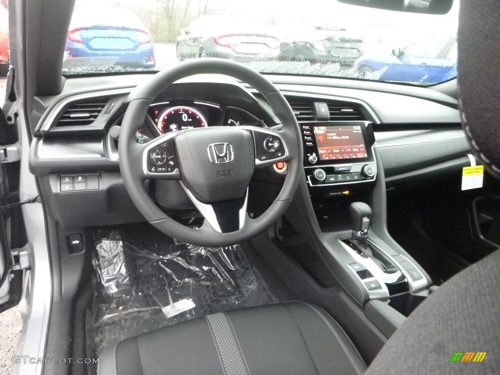 Black Interior 2019 Honda Civic Sport Sedan Photo #130490414