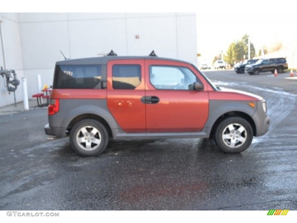 2005 Element EX - Sunset Orange Pearl / Black/Gray photo #7