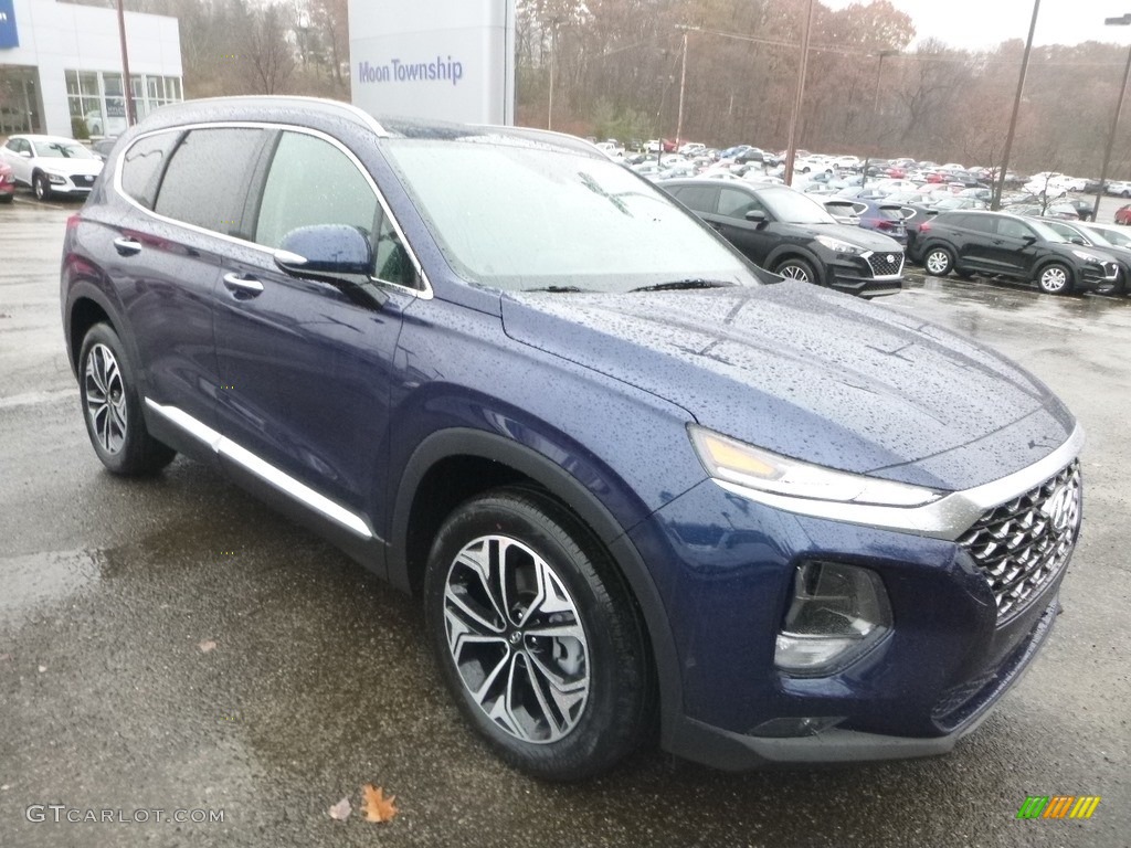 2019 Santa Fe Ultimate AWD - Stormy Sea / Espresso/Gray photo #3