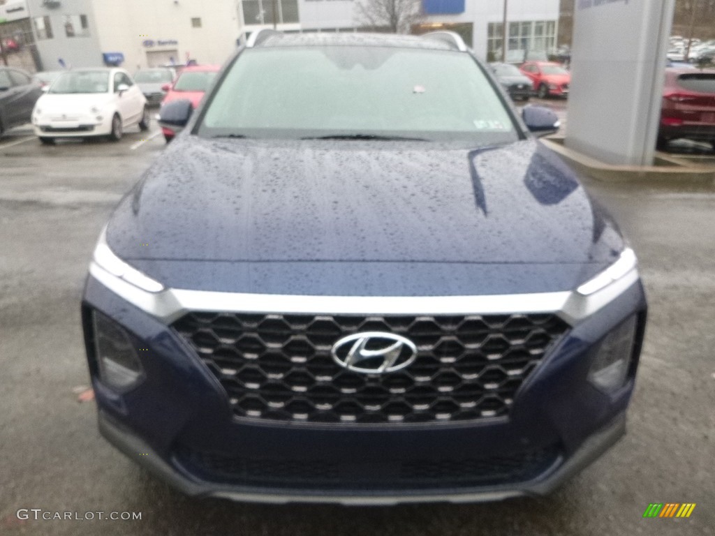 2019 Santa Fe Ultimate AWD - Stormy Sea / Espresso/Gray photo #4