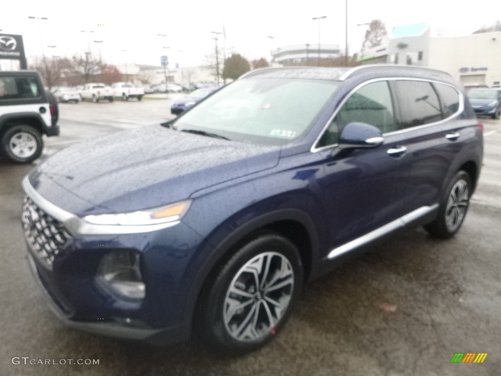 2019 Santa Fe Ultimate AWD - Stormy Sea / Espresso/Gray photo #5