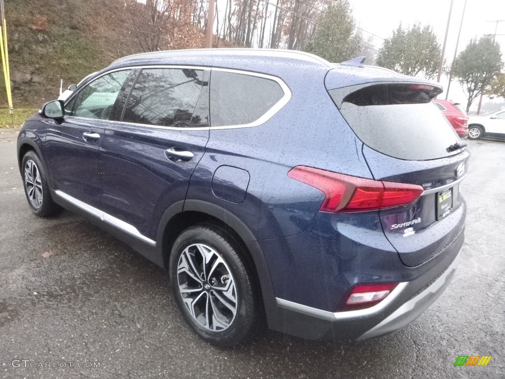 2019 Santa Fe Ultimate AWD - Stormy Sea / Espresso/Gray photo #6
