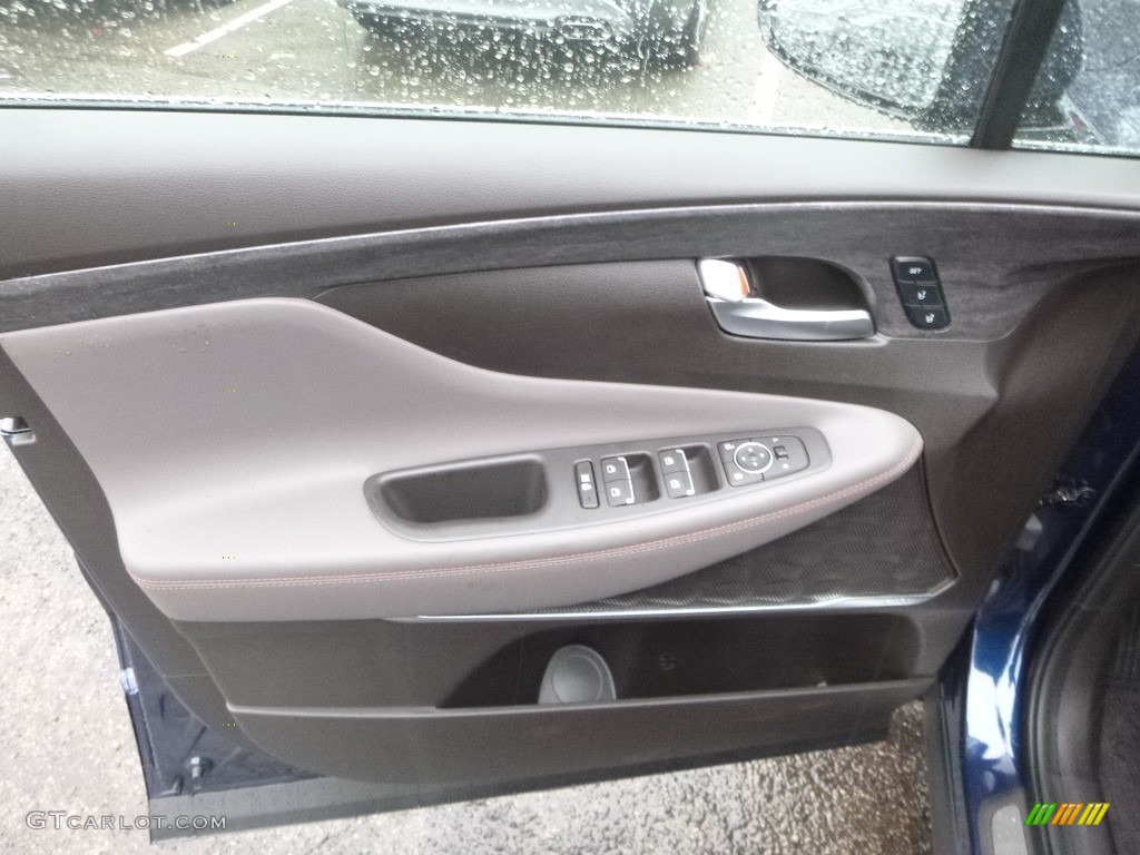 2019 Santa Fe Ultimate AWD - Stormy Sea / Espresso/Gray photo #10