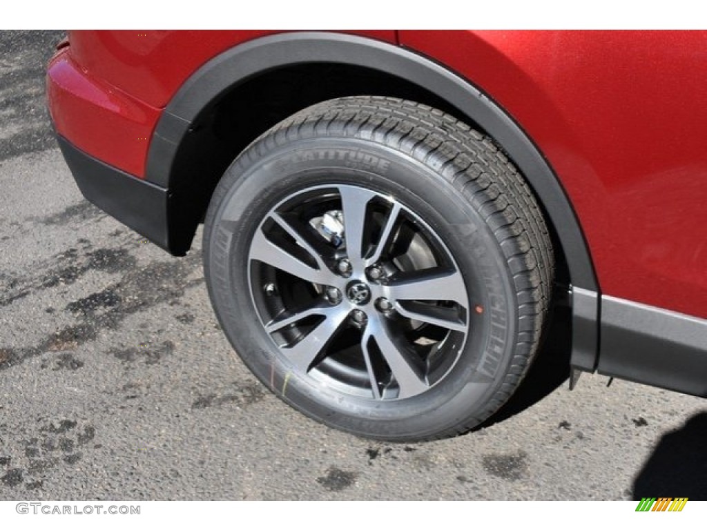 2018 RAV4 XLE AWD - Ruby Flare Pearl / Black photo #35