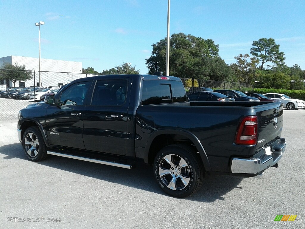 2019 1500 Laramie Crew Cab 4x4 - Maximum Steel Metallic / Black photo #3