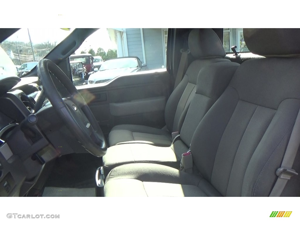 2010 F150 XL Regular Cab - Tuxedo Black / Medium Stone photo #11