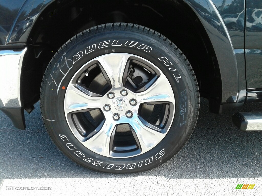 2019 1500 Laramie Crew Cab 4x4 - Maximum Steel Metallic / Black photo #20