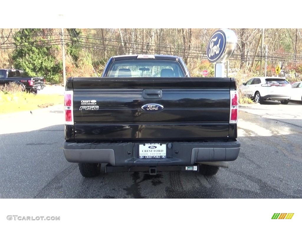 2010 F150 XL Regular Cab - Tuxedo Black / Medium Stone photo #6