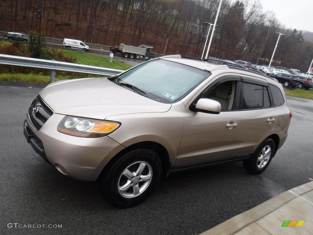 2007 Santa Fe GLS 4WD - Golden Beige / Beige photo #5