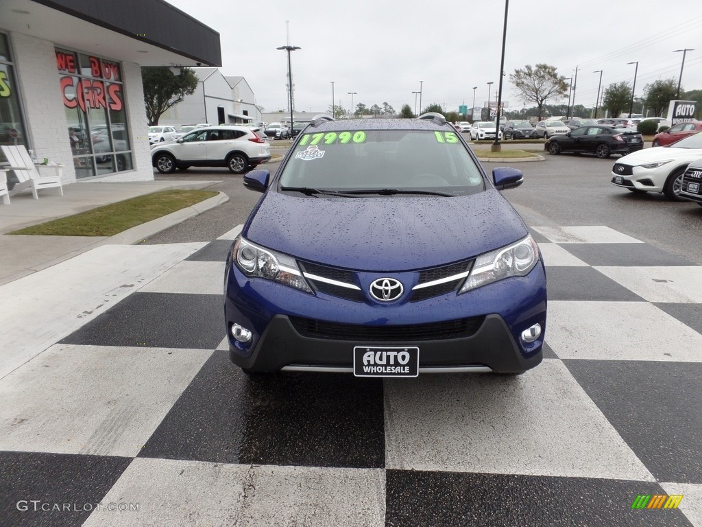 2015 RAV4 XLE - Blue Crush Metallic / Black photo #2