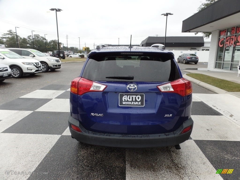 2015 RAV4 XLE - Blue Crush Metallic / Black photo #4
