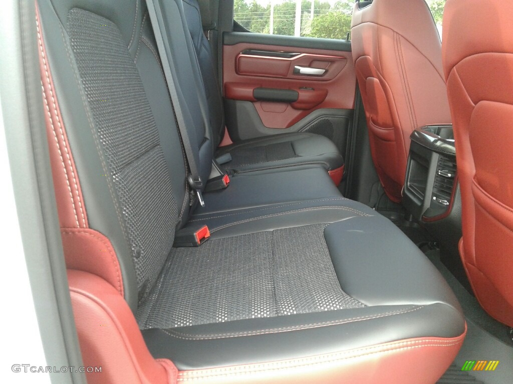 Black/Red Interior 2019 Ram 1500 Rebel Quad Cab 4x4 Photo #130499096