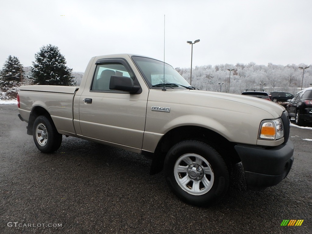 2008 Ranger XLT Regular Cab - Pueblo Gold Metallic / Medium Dark Flint photo #4