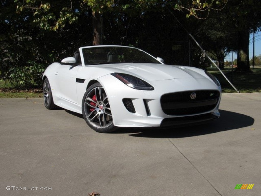 2016 F-TYPE R Convertible - Glacier White Metallic / Jet photo #1