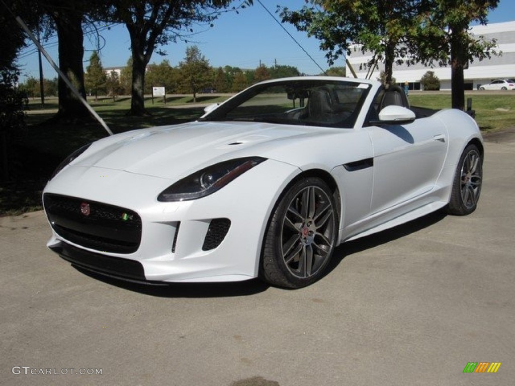 2016 F-TYPE R Convertible - Glacier White Metallic / Jet photo #12