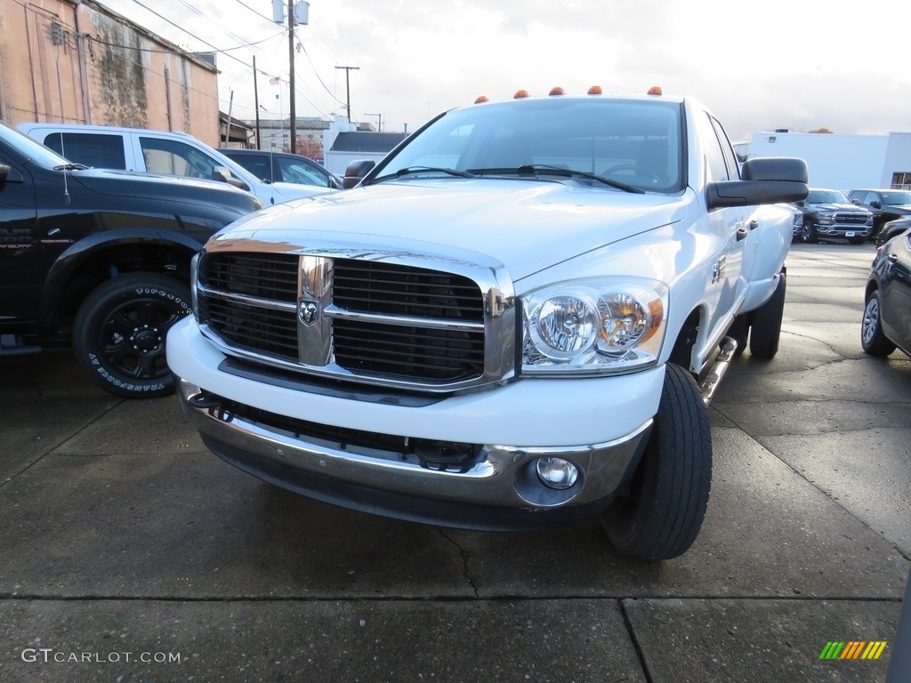 2007 Ram 3500 Big Horn Quad Cab 4x4 Dually - Bright White / Medium Slate Gray photo #8