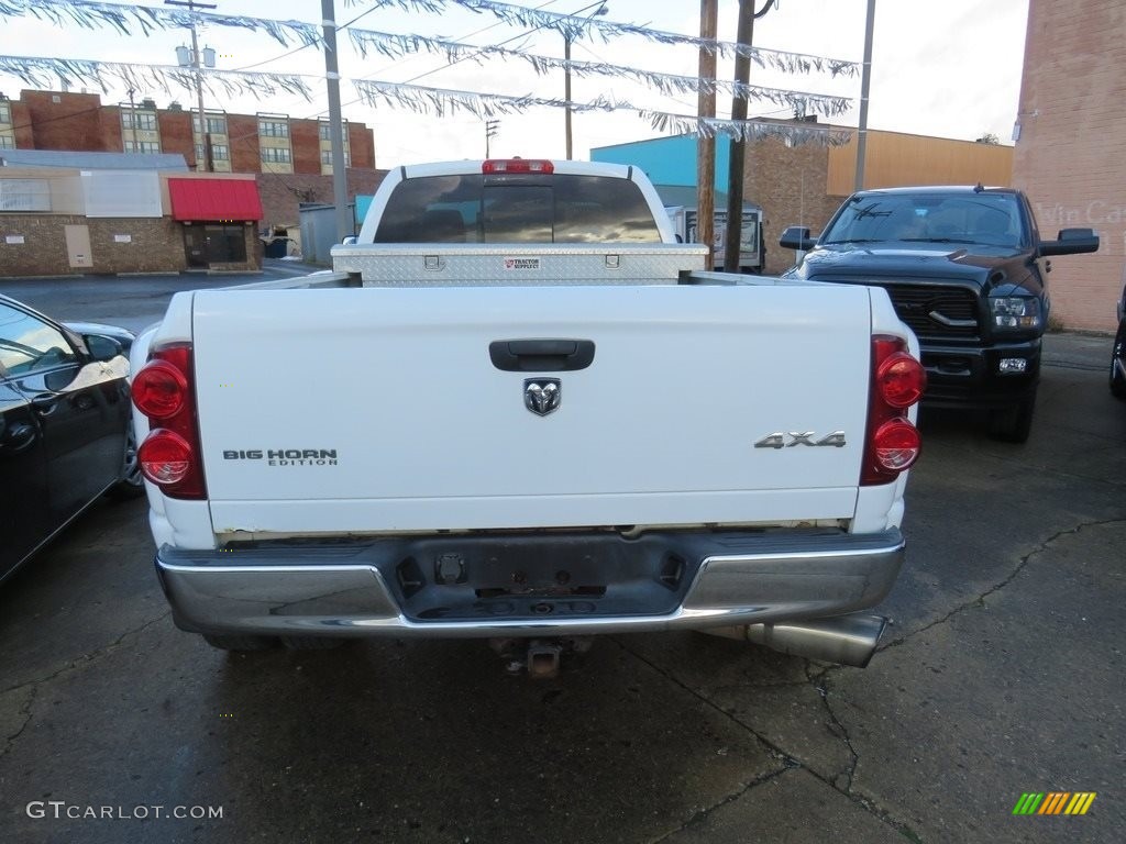 2007 Ram 3500 Big Horn Quad Cab 4x4 Dually - Bright White / Medium Slate Gray photo #12