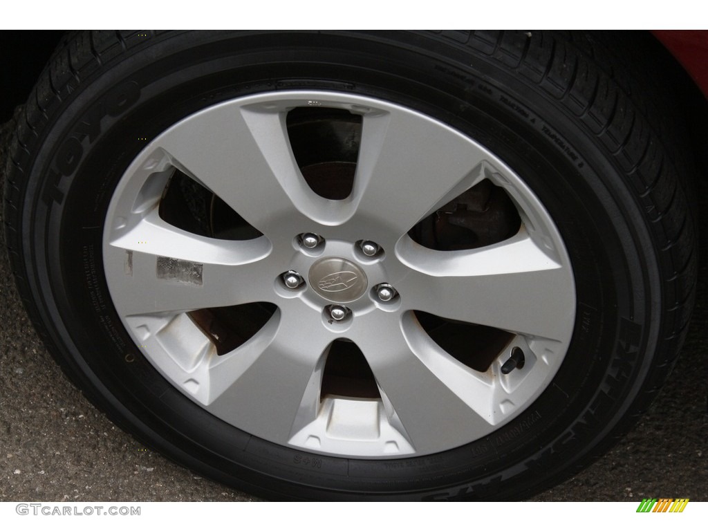 2012 Outback 2.5i Premium - Ruby Red Pearl / Off Black photo #21