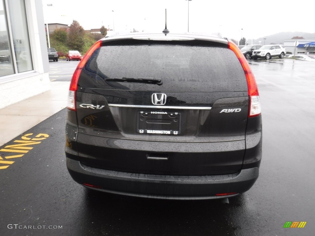 2013 CR-V EX-L AWD - Kona Coffee Metallic / Black photo #8