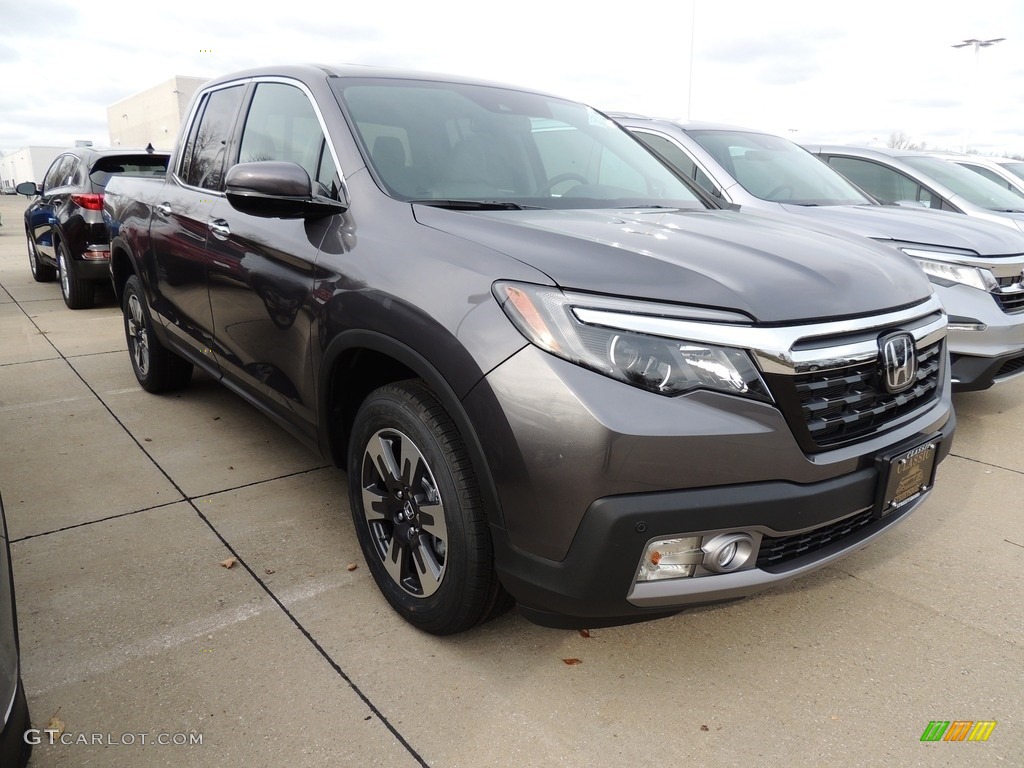 Modern Steel Metallic 2019 Honda Ridgeline RTL-E AWD Exterior Photo #130507898