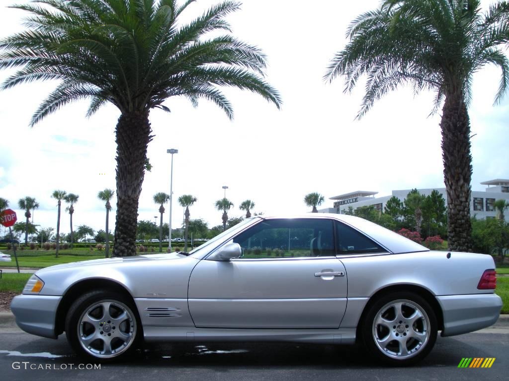 2002 SL 500 Silver Arrow Roadster - Silver Arrow Ultra Metallic / Silver/Black photo #1