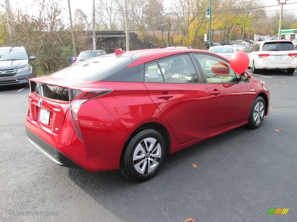 2016 Prius Four Touring - Hypersonic Red / Harvest Beige photo #6
