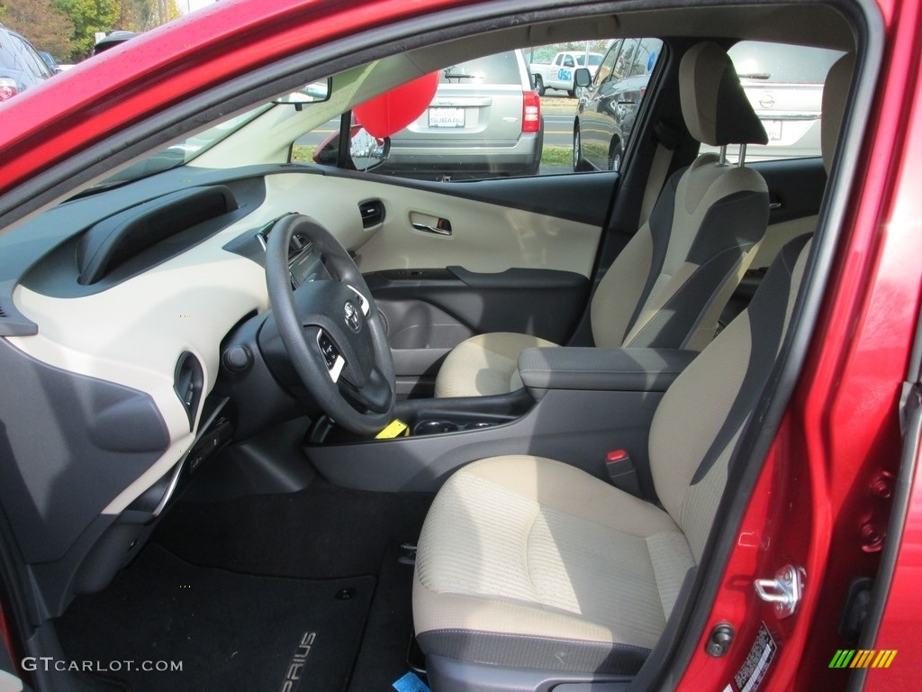 2016 Prius Four Touring - Hypersonic Red / Harvest Beige photo #13