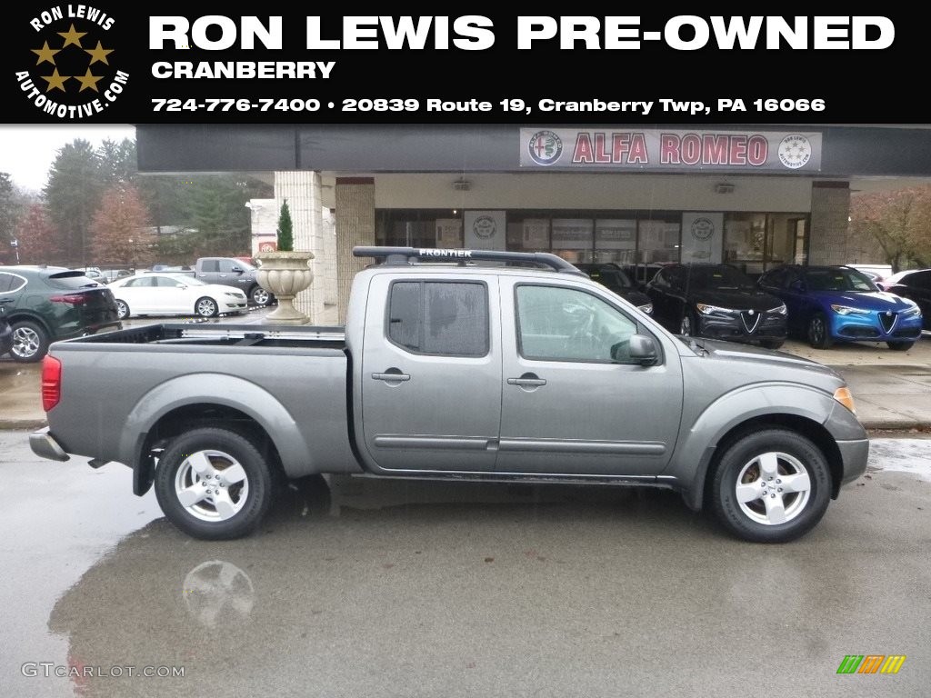 2007 Frontier LE Crew Cab 4x4 - Storm Gray / Charcoal photo #1