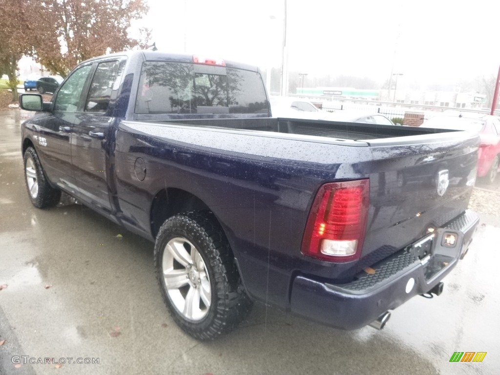 2013 1500 Sport Quad Cab 4x4 - True Blue Pearl / Black photo #6