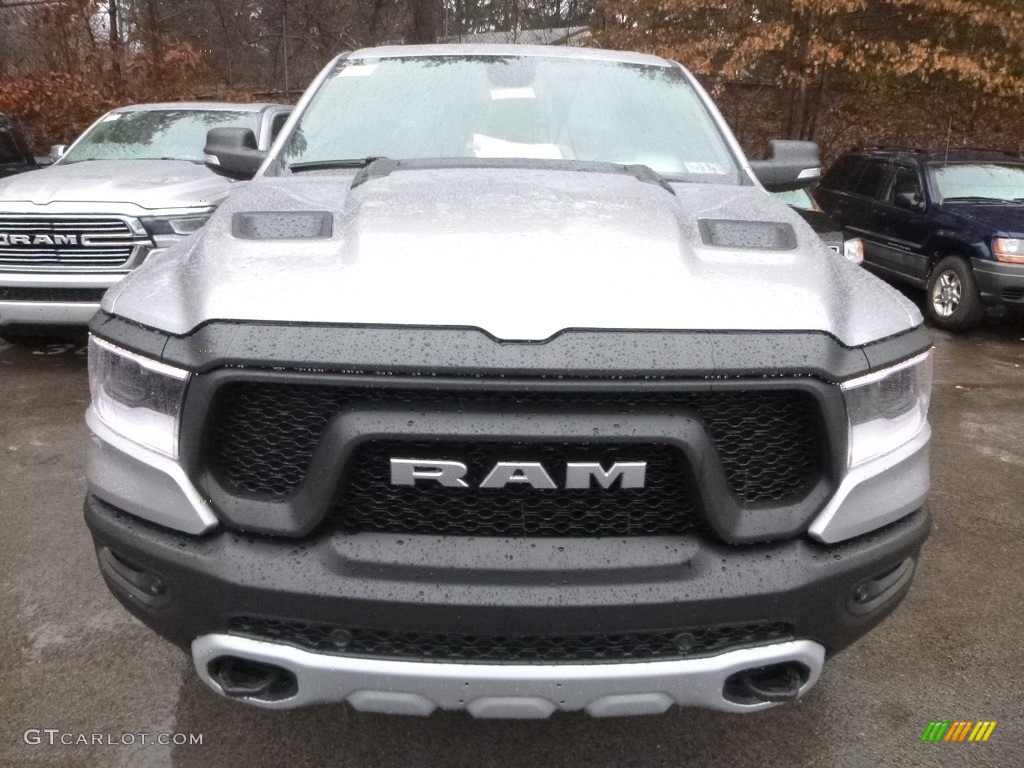 2019 1500 Rebel Crew Cab 4x4 - Billett Silver Metallic / Black/Red photo #7