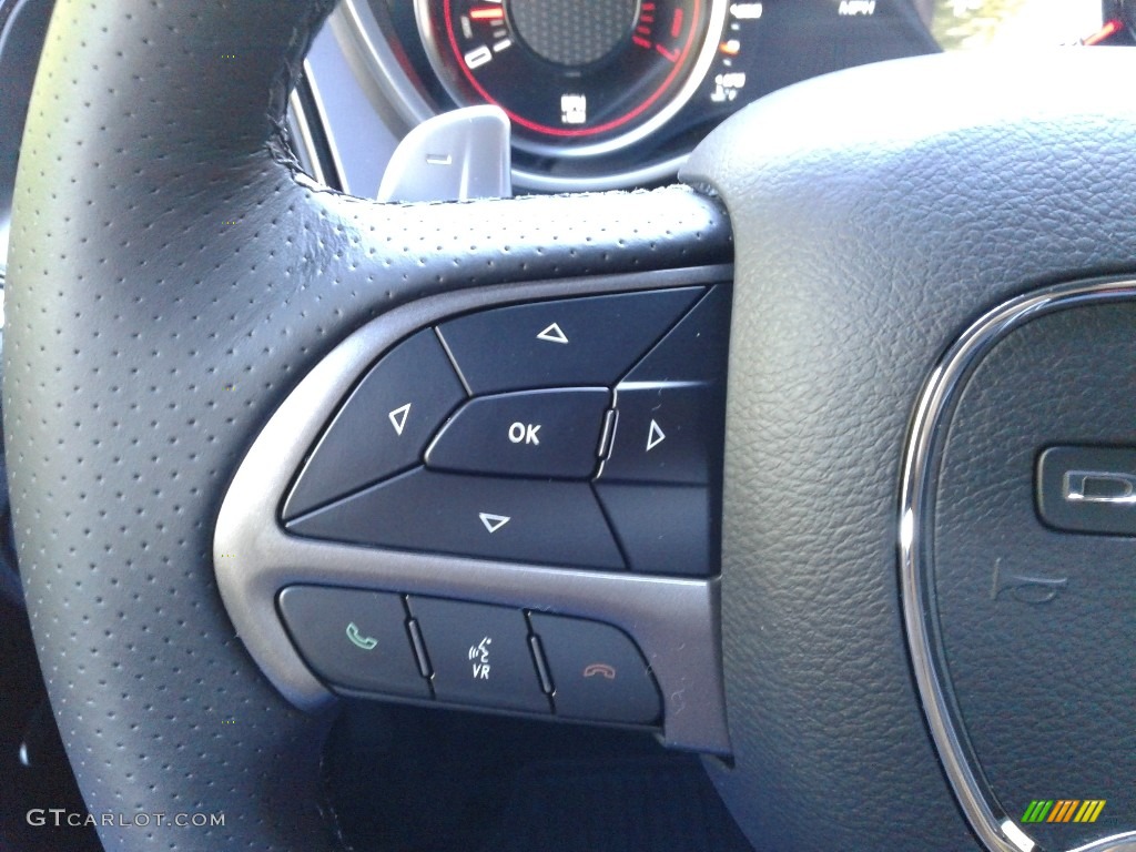 2019 Dodge Challenger R/T Scat Pack Widebody Black Steering Wheel Photo #130514216