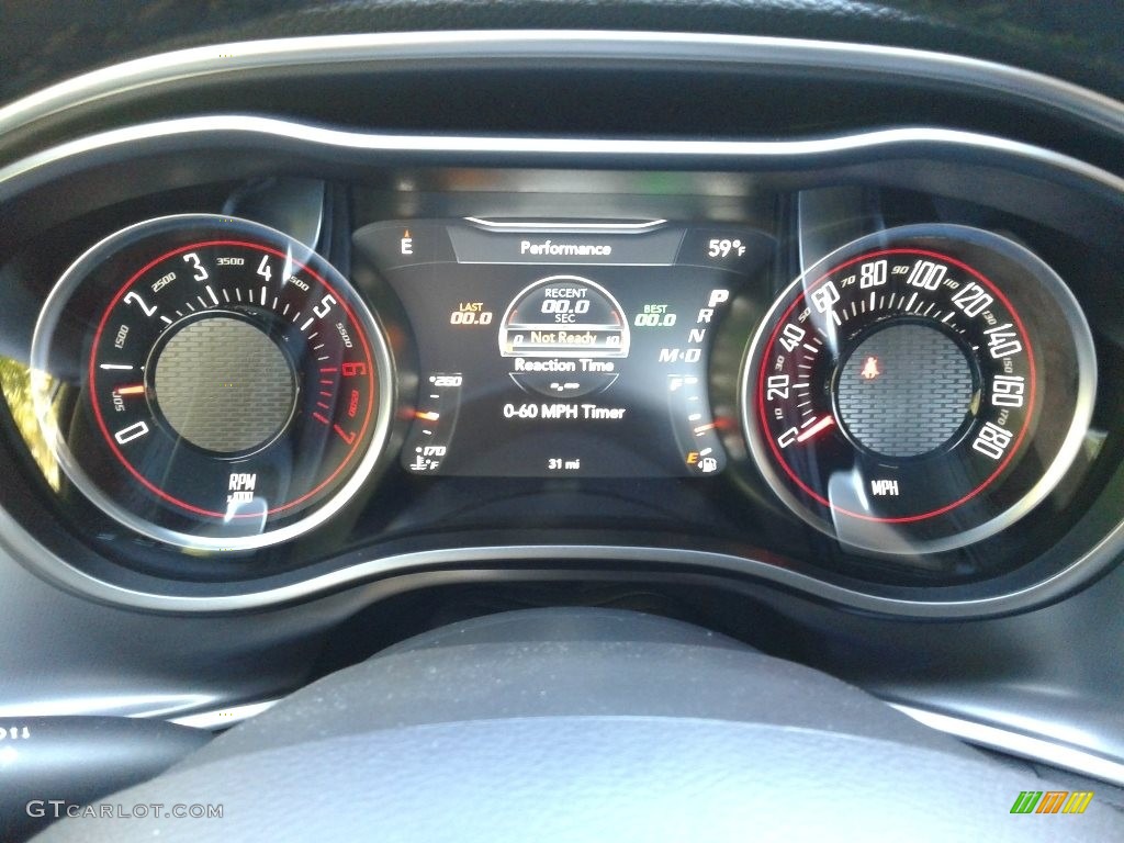 2019 Dodge Challenger R/T Scat Pack Widebody Gauges Photo #130514255