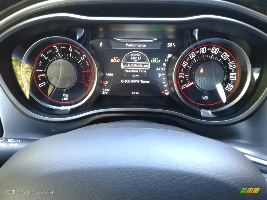 2019 Dodge Challenger R/T Scat Pack Widebody Gauges Photo #130514276