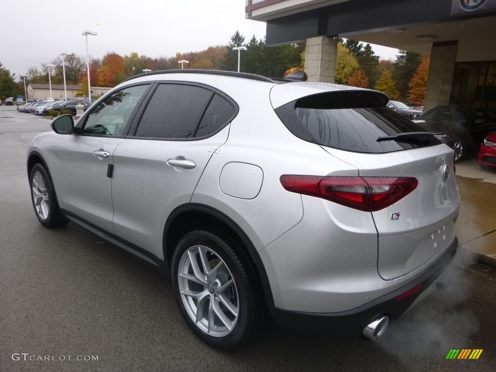 2019 Stelvio Sport AWD - Silverstone Gray Metallic / Black photo #5