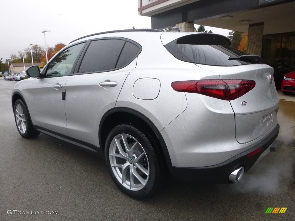 2019 Stelvio Sport AWD - Silverstone Gray Metallic / Black photo #6