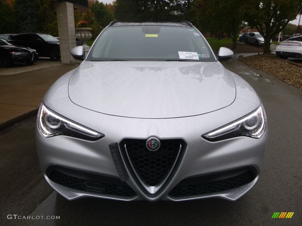 2019 Stelvio Sport AWD - Silverstone Gray Metallic / Black photo #13